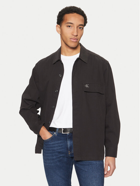 Calvin Klein Jeans Košeľa J30J326724 Čierna Regular Fit