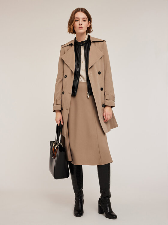 Motivi Motivi Cappotto 0058Q000567N013 Écru Regular Fit