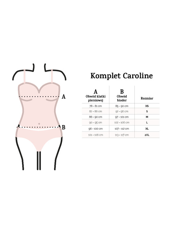 DKaren Lingerie DKaren Lingerie Komplet bielizny Caroline Granatowy Classic Fit