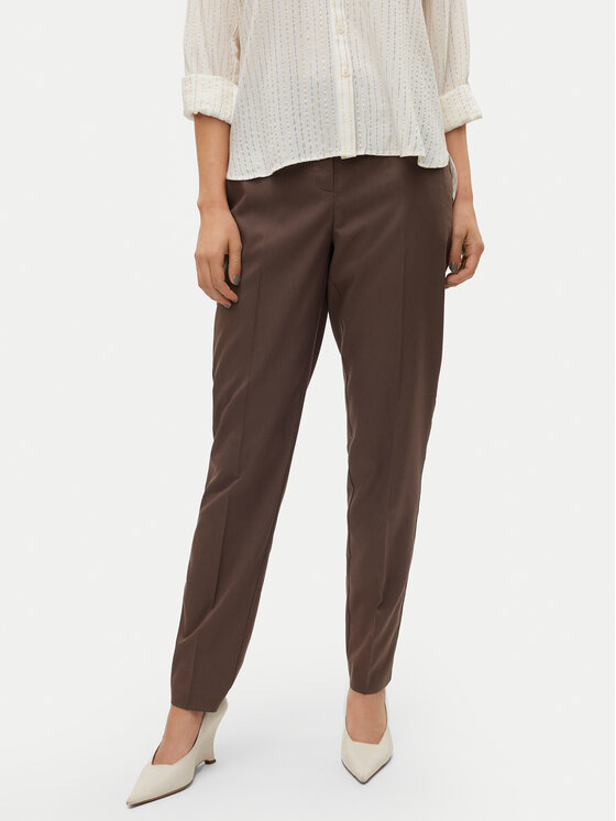 Vero Moda Chino Hlače Nila 10320940 Rjava Tapered Fit