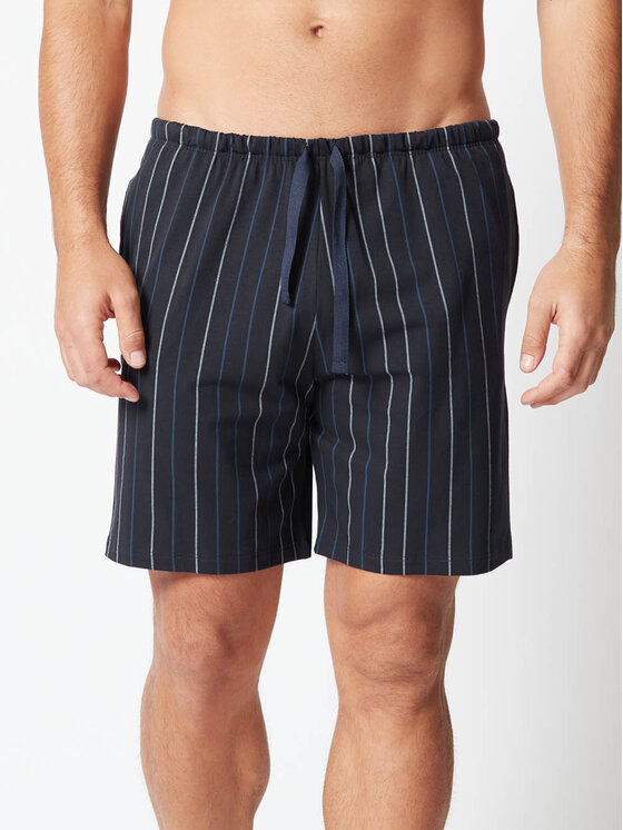 Huber Huber Szorty materiałowe 117103 Szary Comfortable Fit