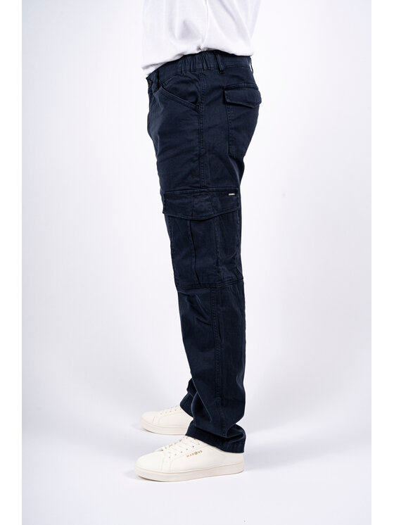 Marcus Marcus Pantaloni di tessuto Jeremy Cargo Blu Regular Fit