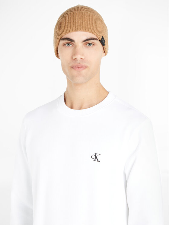 Calvin Klein Calvin Klein Căciulă Leather Patch Docker Beanie K50K510978 Verde