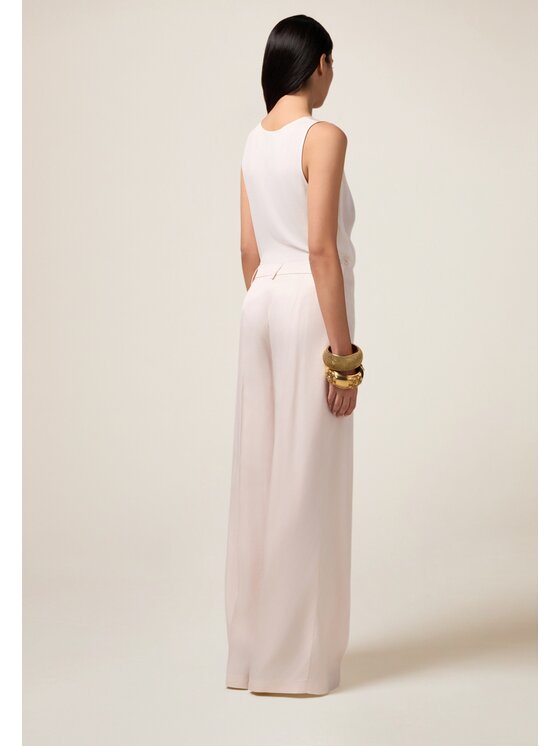 Oltre Oltre Pantaloni di tessuto P068R008827N002 Rosa Baggy Fit