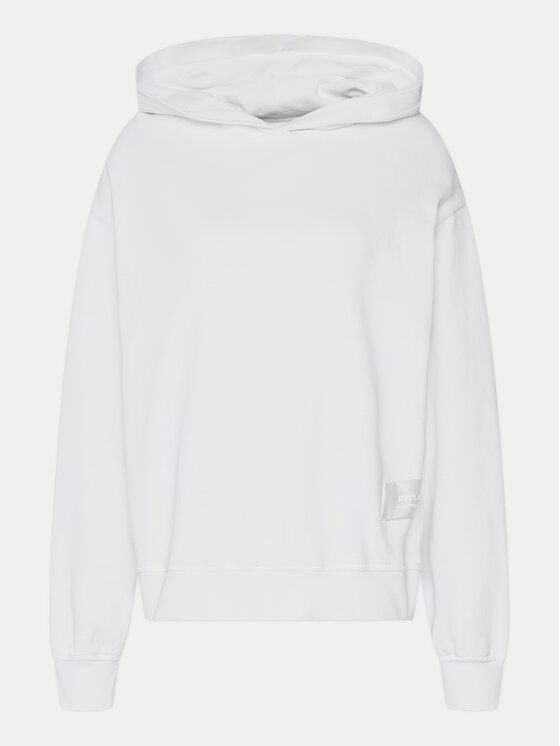 REPLAY Replay Bluză W3704E.000.23650P Alb Regular Fit