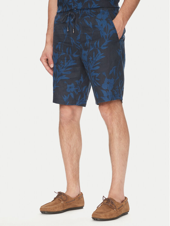 Tommy Hilfiger Tommy Hilfiger Szövet rövidnadrág Harlem MW0MW38847 Sötétkék Regular Fit