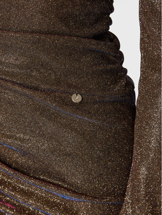 Liu Jo Liu Jo Coctailkleid CF2298 J1887 Goldfarben Slim Fit