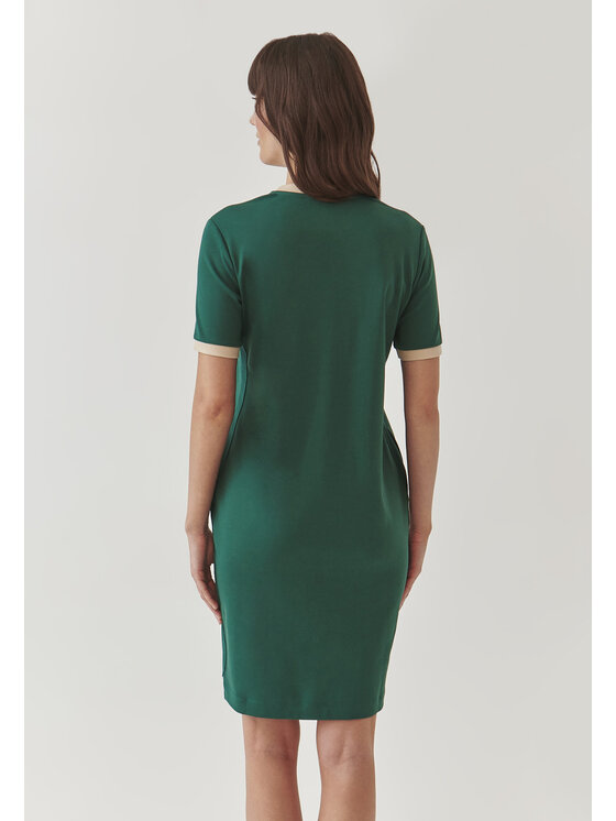 TATUUM TATUUM Sukienka dzianinowa ELNA Zielony Fitted Fit