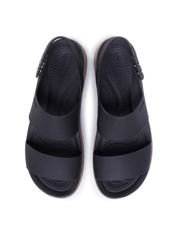 Crocs Crocs Sandale Brooklyn Low Wedge W 206453 Crna