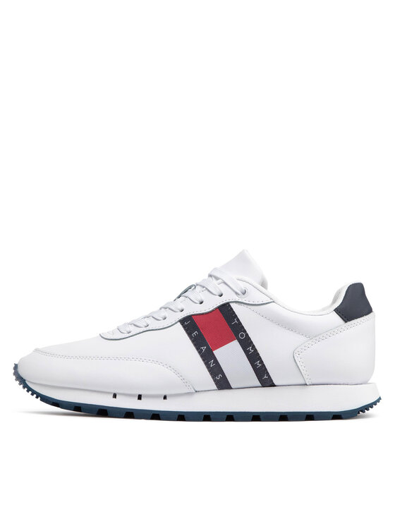 Tommy Jeans Tommy Jeans Sneakers Leather Runner EM0EM00898 Bianco