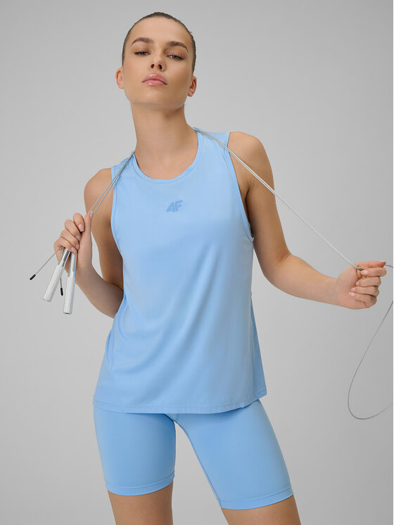 4F 4F Top MULTI ACTIVE Niebieski Loose Fit