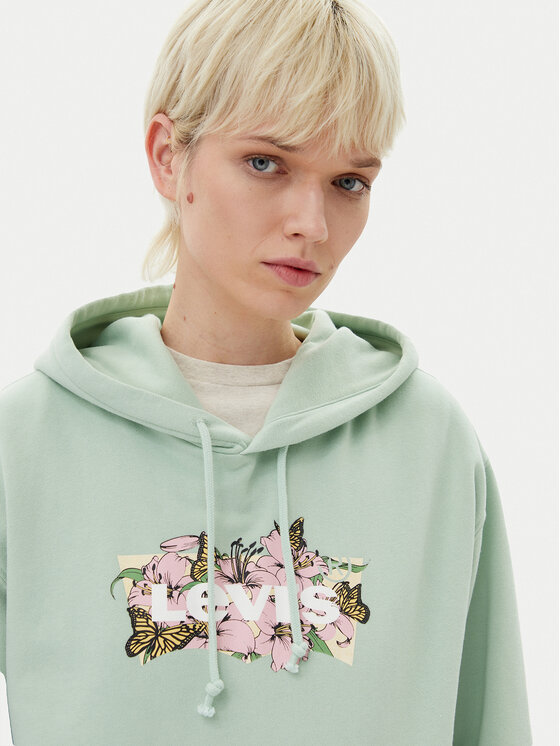 Levi's® Levi's® Pulóver Everyday A8801-0035 Zöld Regular Fit