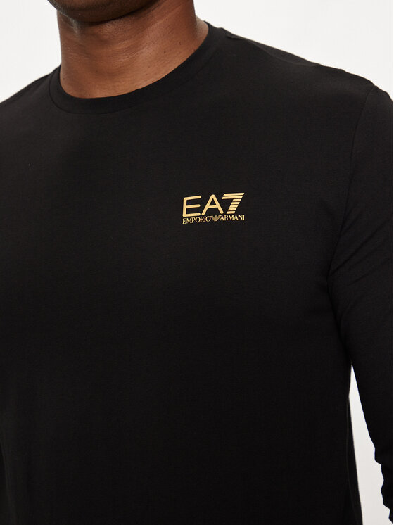 EA7 Emporio Armani EA7 Emporio Armani Pikkade varrukatega T-särk 8NPT28 PJVQZ 0208 Must Regular Fit