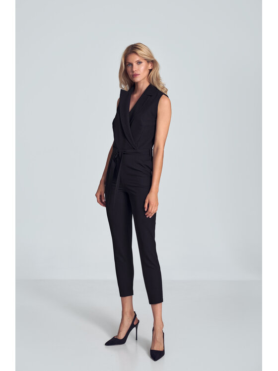 FIGL FIGLFIGL Jumpsuit M716 Nero Regular Fit