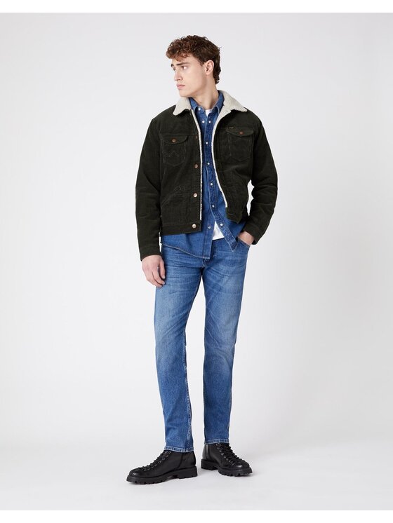 Wrangler Wrangler Giacca di transizione 12MJ SHERPA Verde Regular Fit