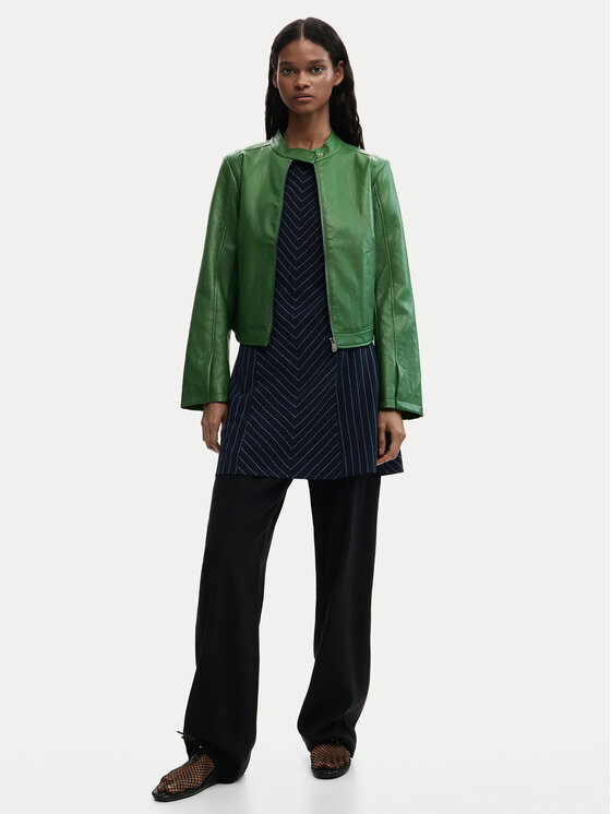 Desigual Desigual Куртка зі штучної шкіри Ariel 26SWEW09 Зелений Regular Fit