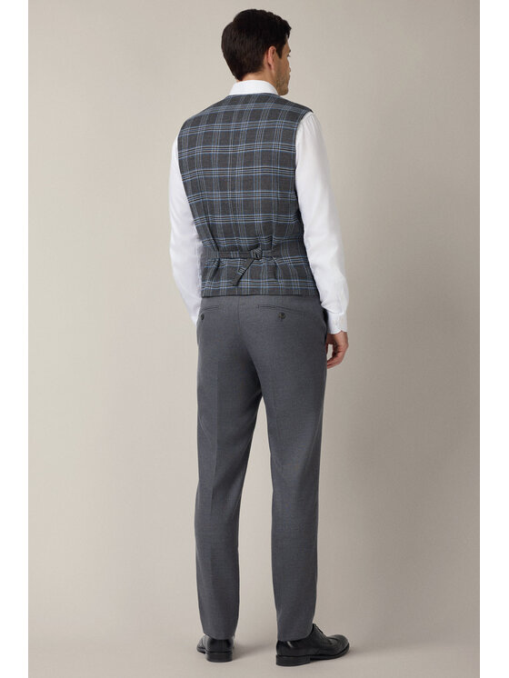 Lancerto Lancerto Kamizelka Anghiari KA131225000010 Szary Slim Fit