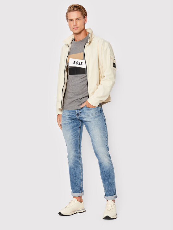 T-shirt Tessler 177 50482112 Grigio Slim Fit