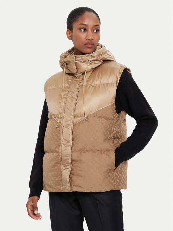BOSS Boss Vestă Pollimo 50518344 Bej Relaxed Fit