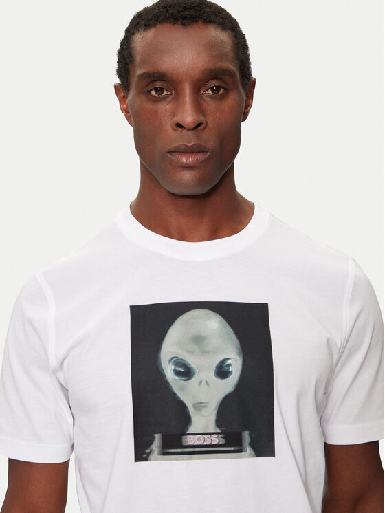 BOSS Boss T-shirt 50528190 Bijela Regular Fit