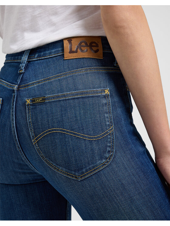 Lee Lee Jeansy SCARLETT HIGH Niebieski Skinny Fit