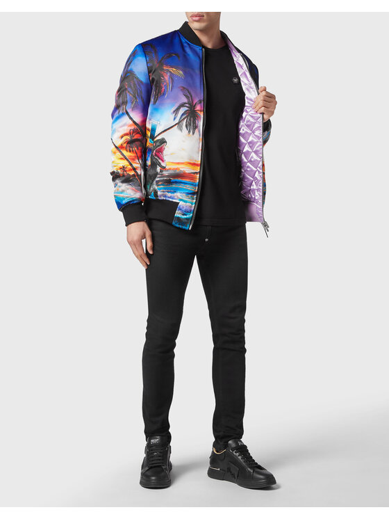 PHILIPP PLEIN PHILIPP PLEIN Vatovaná bunda 2723 Farebná Regular Fit