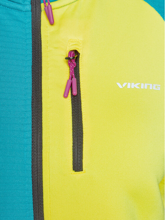 Viking Viking Majica dugih rukava Midland 720/25/8000 Tirkizna Regular Fit
