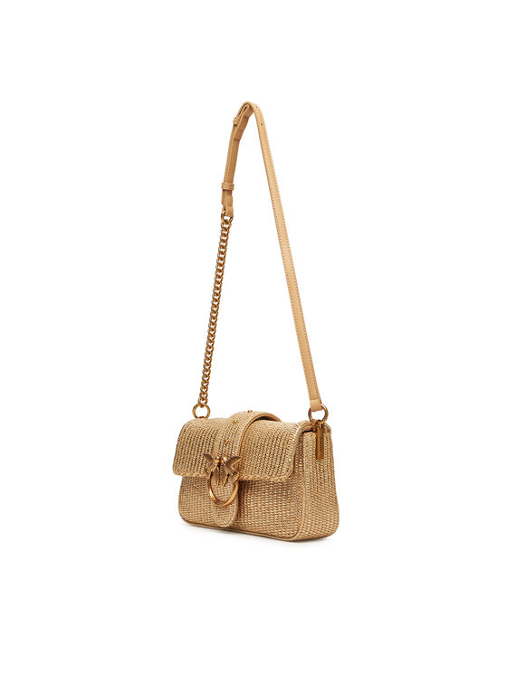 PINKO PINKO Rankinė Love One Mini Slouchy Fl PE 25 PLTT 104340 A2CE Auksinė