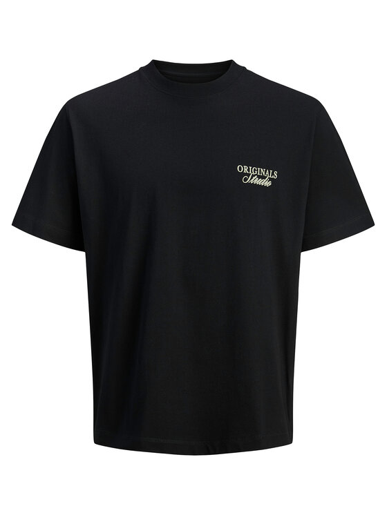 Jack & Jones Jack & Jones T-shirt Norrebro Typo 12282898 Crna Regular Fit