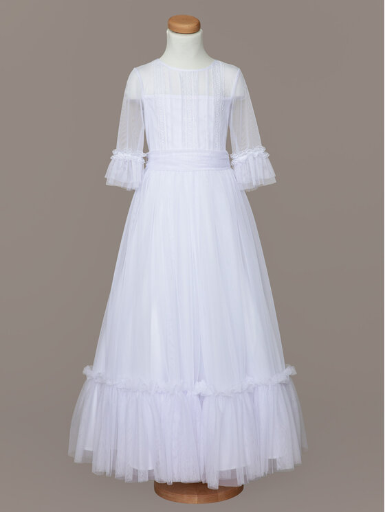 SLY SLY Sukienka 4SM-10 Biały Comfortable Fit