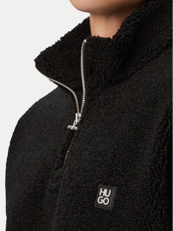 HUGO HUGO Polar Derylong 50567951 Czarny Relaxed Fit