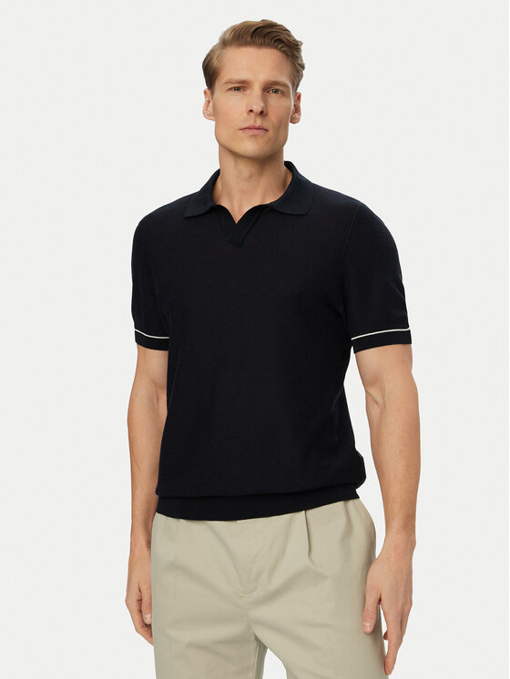 BOSS Tricou polo H-Narciso 50560483 Bleumarin Regular Fit