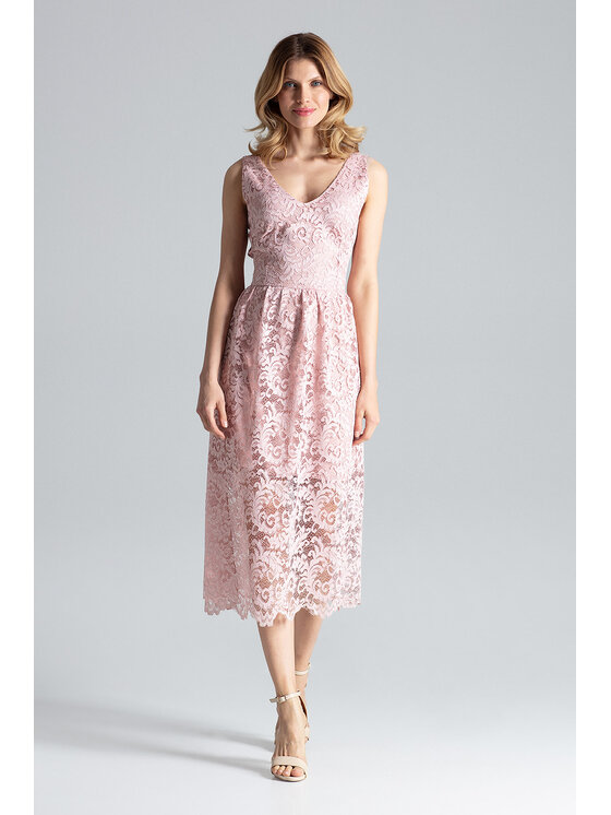 FIGL FIGLFIGL Vestito M639 Rosa Regular Fit