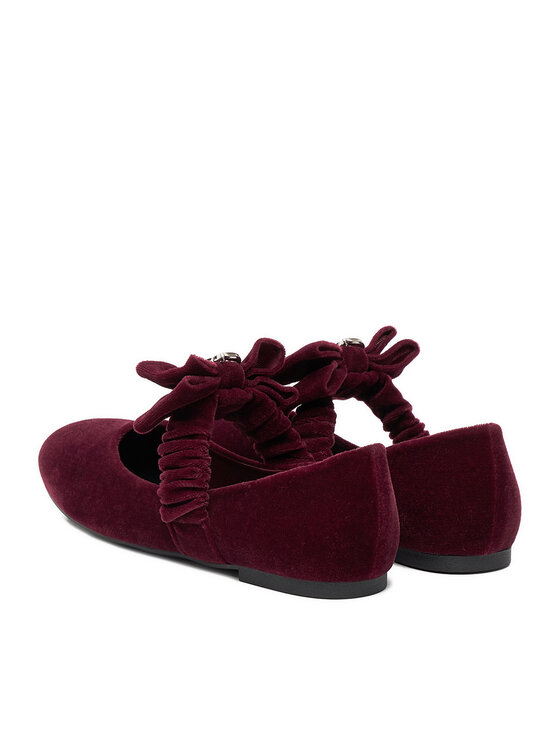 Juicy Couture Juicy Couture Baleriny CEO-CS6515-01 Bordowy