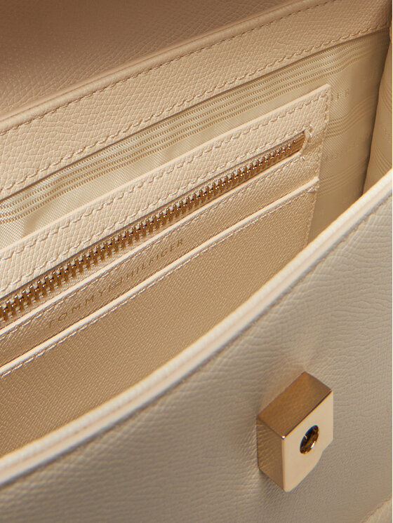 Tommy Hilfiger Tommy Hilfiger Ročna torba Th Eternity Mini Satchel AW0AW17176 Écru