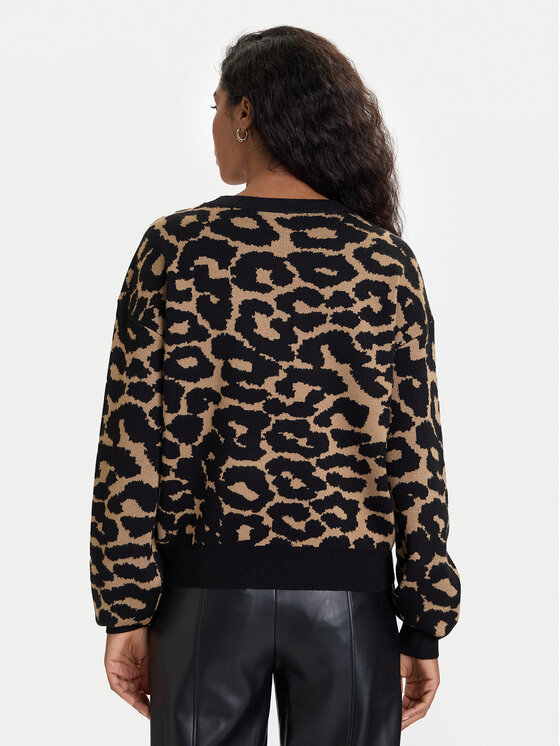 Vero Moda Vero Moda Pulover Siljeanimal 10330808 Rjava Regular Fit