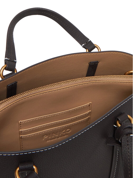 PINKO PINKO Дамска чанта Carrie Shopper Classic AI 24-25 PLTT 102833 Кафяв