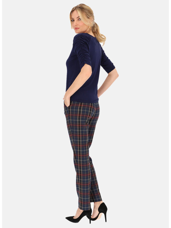 L’AF L’AF Bluzka Flezja Granatowy Slim Fit