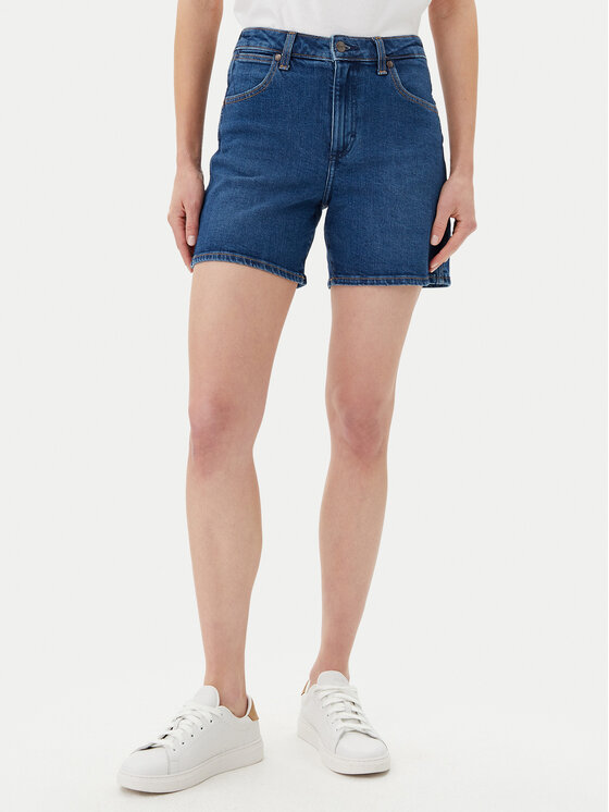 Wrangler Wrangler Džínové šortky Cowboy 112366267 Modrá Relaxed Fit