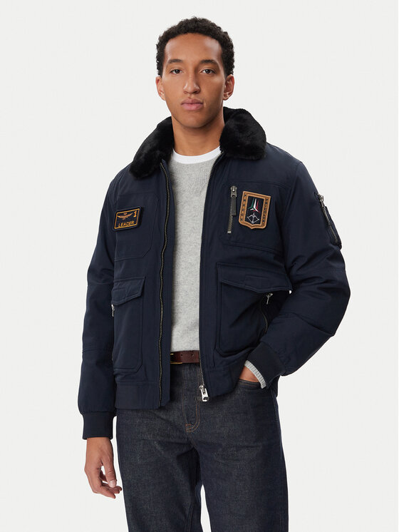 Aeronautica Militare Aeronautica Militare Giubbotto invernale 262AB3108UCT03151 Blu scuro Regular Fit