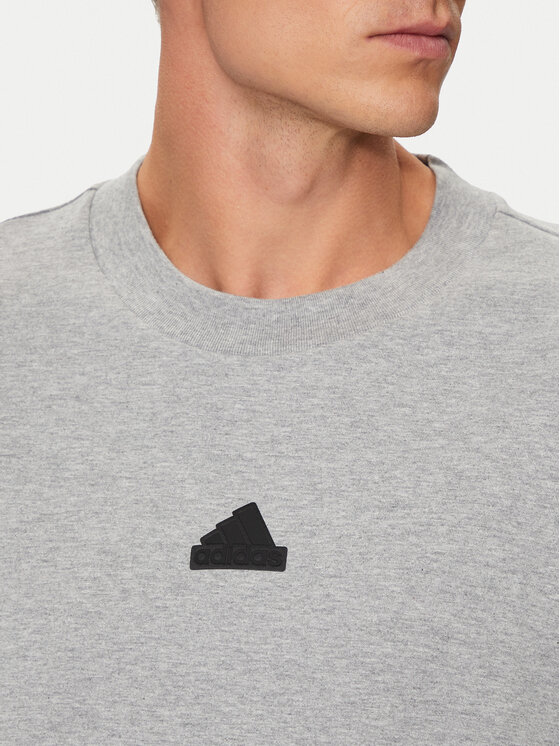 adidas adidas Marškinėliai Brand Love IW3541 Pilka Loose Fit