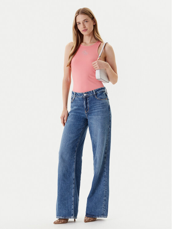 Guess Guess Felső W5GP57 KCV52 Rózsaszín Regular Fit