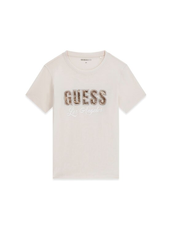 Guess Guess T-Shirt 183424 Béžová Classic Fit