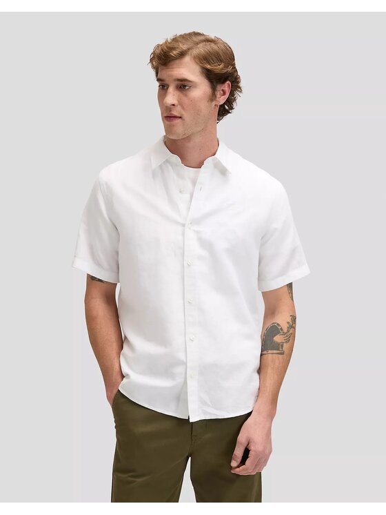 Lee Lee Koszula SSSHIRT Biały Regular Fit