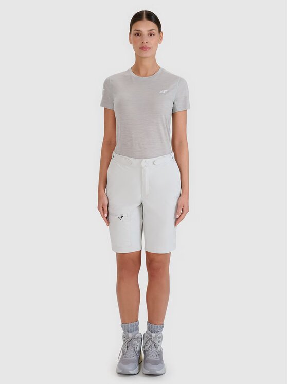4F 4F Pantaloncini 4FWSS25TFSHF0954-27S Grigio Regular Fit