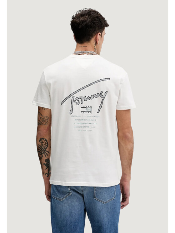 Tommy Jeans Tommy Jeans T-Shirt DM0DM22320 Λευκό Casual Fit