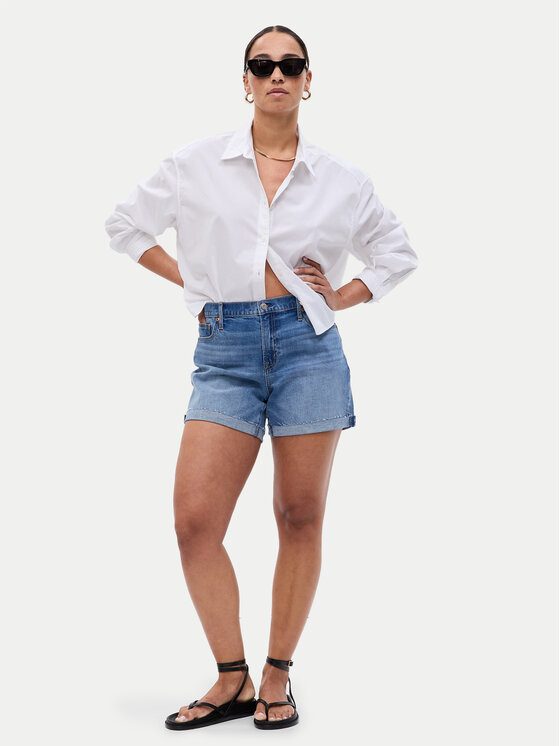 Gap Gap Kratke traperice 570596-02 Plava Regular Fit
