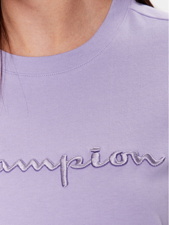 Champion Champion T-Shirt 116058 Fioletowy Regular Fit