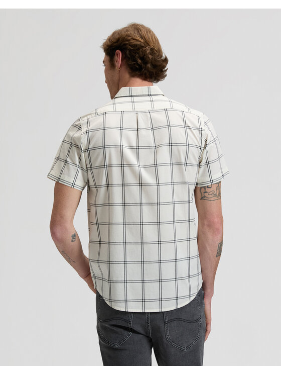 Lee Lee Koszula SSBUTTON DOWN Biały Relaxed Fit