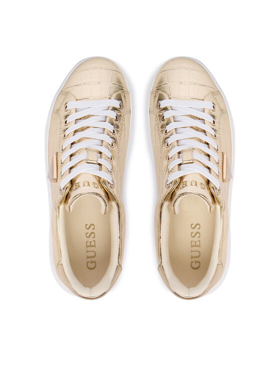 Guess Guess Sneakersy FLFD15 PEL12 Złoty